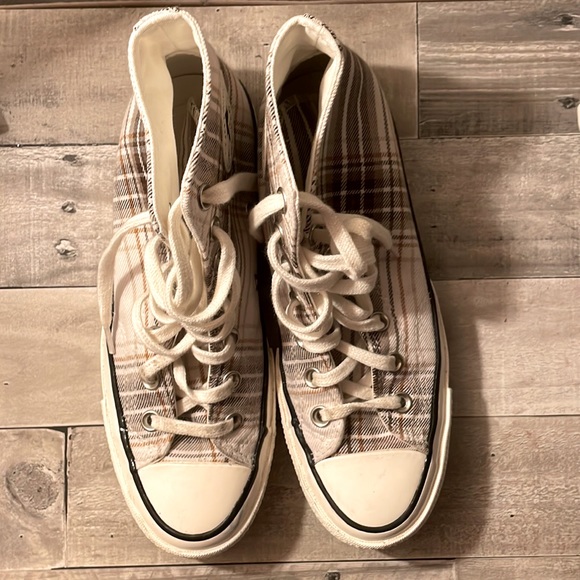 Chuck Taylor All Star Lift Platform Plaid Converse - Picture 1 of 4